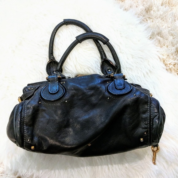 Chloe Paddington Black Leather Satchel - Picture 4 of 8